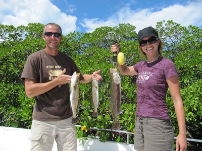Fried trout for dinner