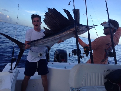 Lucas gets his first sail on spinning