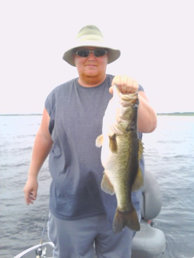 Matt Kasmerek 7lbs. caugt with  A#1 Bass Guide Service