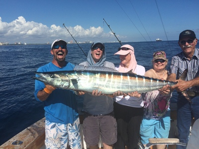 Big wahoo caught fishing Fort Lauderdale