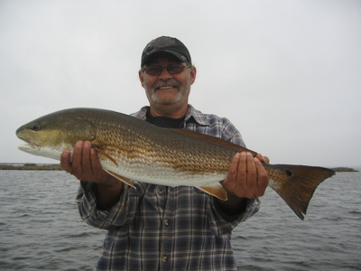 Larry with his first ever Redfish!