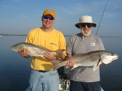 Father/Son Redfish on the Mosquito Lagoon