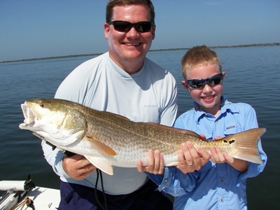 John's son Jack with his 1st big redfish!