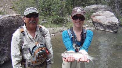 Dee with her fist Trout.