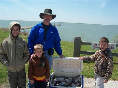 Jessie, Isaac, Brian and William on April 9th with limits