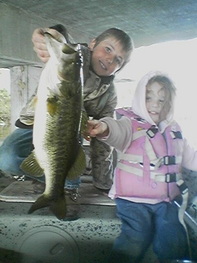 Jessie Lee Pfeiffer with her bass.