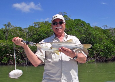 John with a juvenile snook
