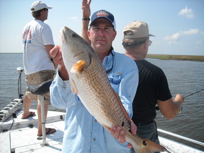 Sam with a nice  hopedale redfish