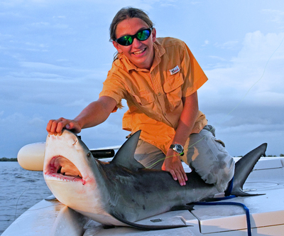 This Bull shark was caught and safely released in Charlotte Harbor