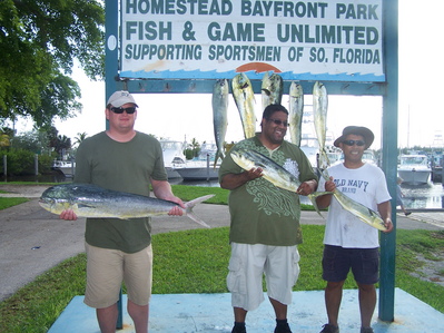 Justin and Friends with nice rack of Mahi-Mahi