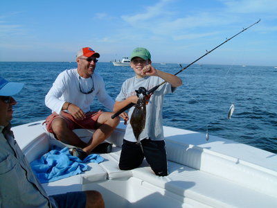 Logan's first ocean trip.