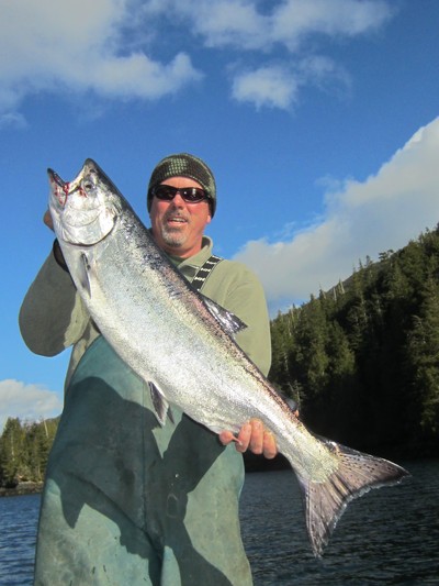 One of the Spring Salmon whacked today.