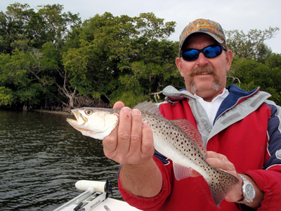 A live shrimp fished slow & low was the key for cold weather trout