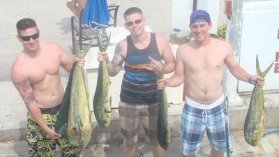 Dad and sons have a great day Fishing Fort Lauderdale June 10th, 2013 Today it was not just that we had a banner day of fishing off the coast of Fort Lauderdale. It was that we had a banner day while fishing was slow. Little to no fish were caught by the 