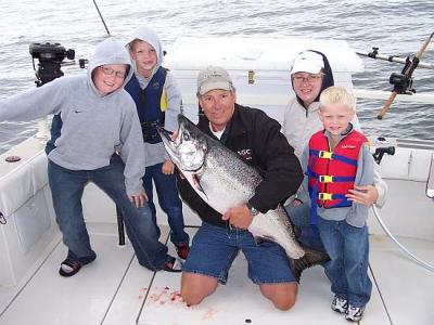 about a 40 lb salmon