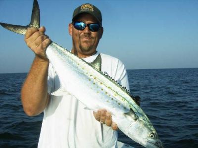 Steve P. with a 7.5 lb Spanish Mackerel