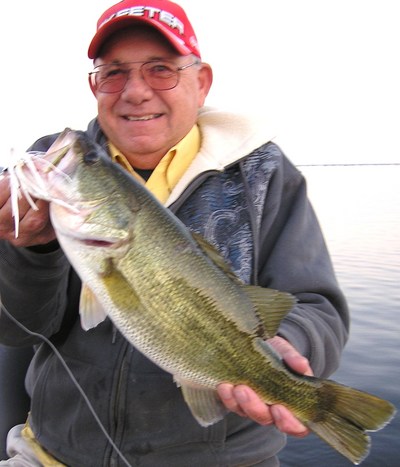 Central La angler, Danny Ortholow wiith one of several big fish we landed on jigging spoon