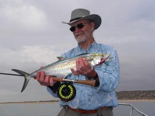 Gerry Wiemelt from Phoeniz Arizona with a nice Sierra caught on the fly