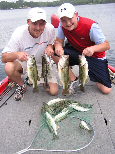 summer action can be fast on both l.m and spotted bass.
