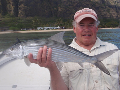 Capt. Duffield successfully guiding to another great bonefish
