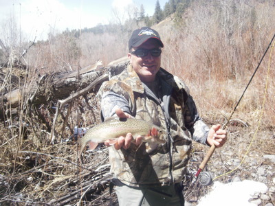 Ron with another nice mountain trout.