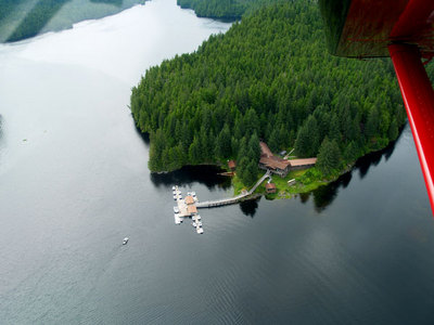 Aerial View of Yes Bay Lodge