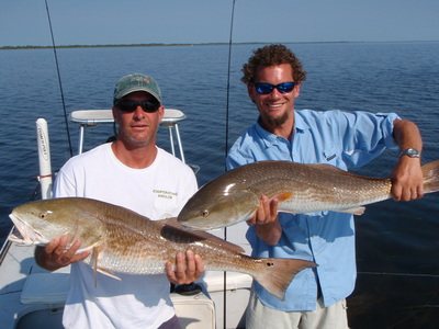 Ethan and Andy with a double!