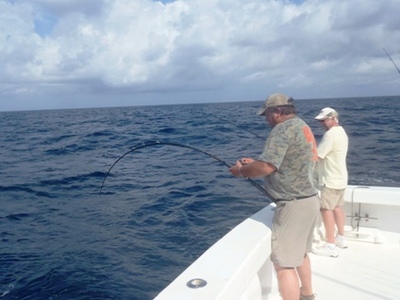 The light tackle was the key to success today on the Intimidator