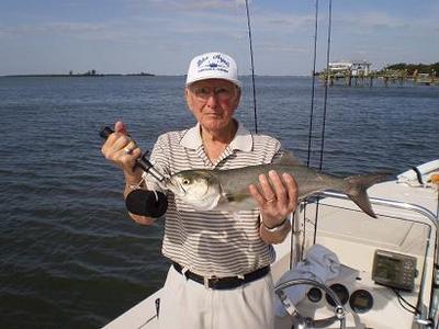 Bob, showing off one of his 5 blue fish caught on a trip the first week in Dec. w/ Capt Gary