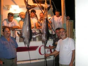 Back at the dock from our Swordfish charter