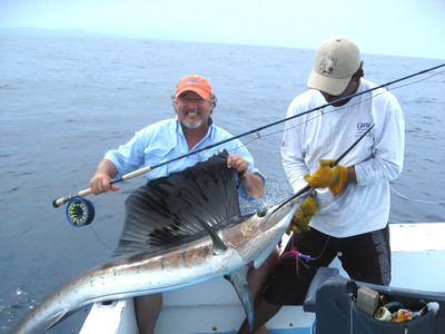 gulf of Papagayo fly fishing for sailfish