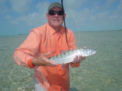 Richard Miller, from Atlanta, GA, with an Andros Island bonefish.