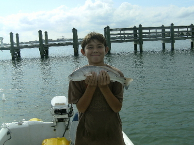 Robert Kinchen Jr. with redfish