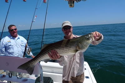 Ron Solarz with a nice Striper