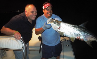 Ron admires his tarpon