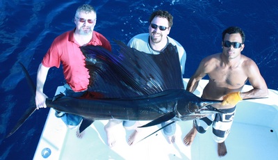 Roy Field Rob Shantz 3rd Double of Day with Quepos Fishing