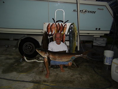 Tony with his first cobia