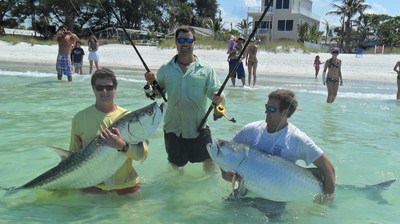 Tarpon release on beach!