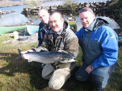 Wild Atlantic salmon, caught on troll