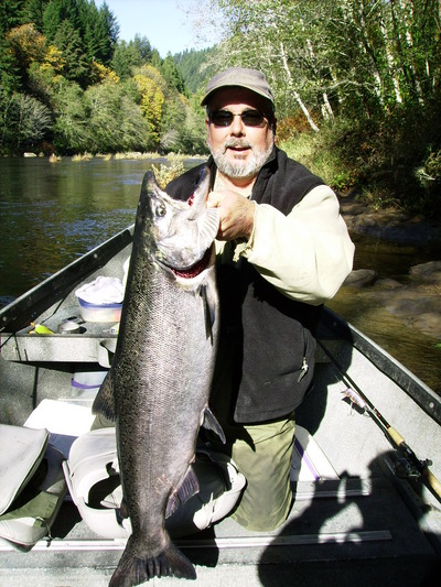 A nice Fall Chinook taken on the Siuslaw River