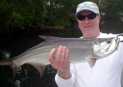John with his first tarpon!