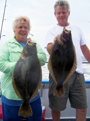 Tom and Mary Messik/Somerset, N.J. with 2 of thier 9 keepers.