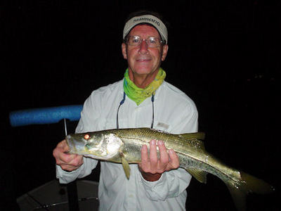 Vic Cook's Sarasota Bay night fly snook