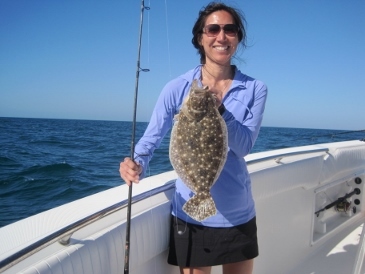 18-inch flounder, on squid
