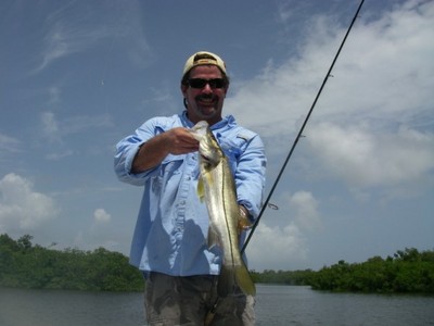 Jason Pollard with one of 18 Snook in early Sept