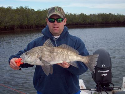 Capt. Josh with a black drum