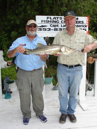 Capt. Larry Roderick and client Bob Comey