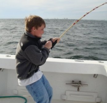 Kids love to fish in Orange Beach!