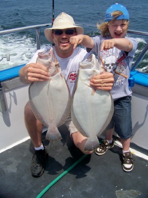Dad and daughter's first catch..