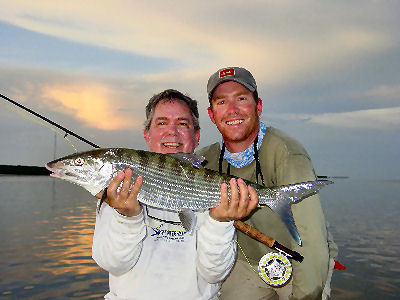 Tailing bonefish on fly for Greg Friedman